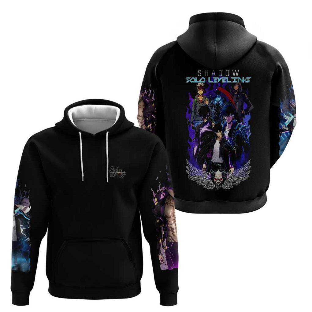 Sung Jin Woo V2 Solo Leveling Hoodie Anime Style