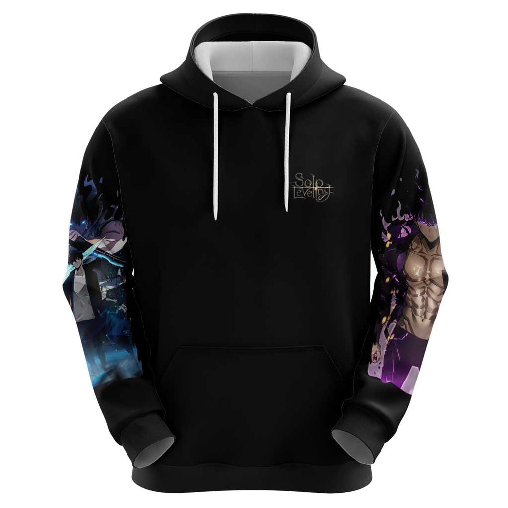 Sung Jin Woo V2 Solo Leveling Hoodie Anime Style