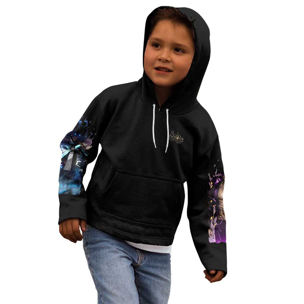 Sung Jin Woo V2 Solo Leveling Kid Hoodie Anime Style