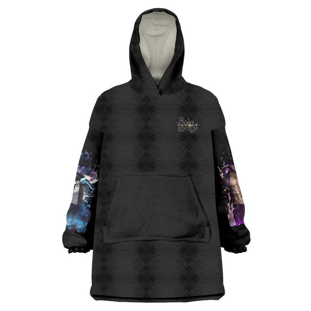 Sung Jin Woo V2 Solo Leveling Wearable Blanket Hoodie Anime Style