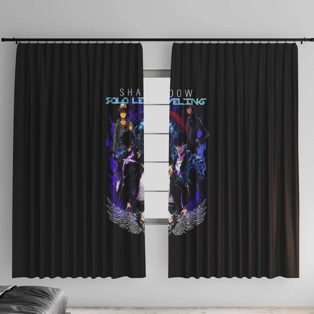 Sung Jin Woo V2 Solo Leveling Window Curtain Anime Style