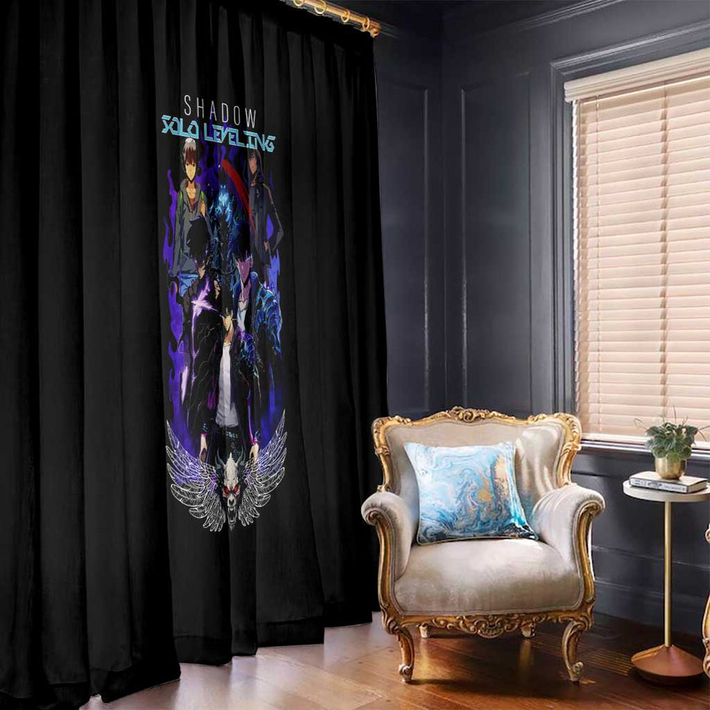 Sung Jin Woo V2 Solo Leveling Window Curtain Anime Style