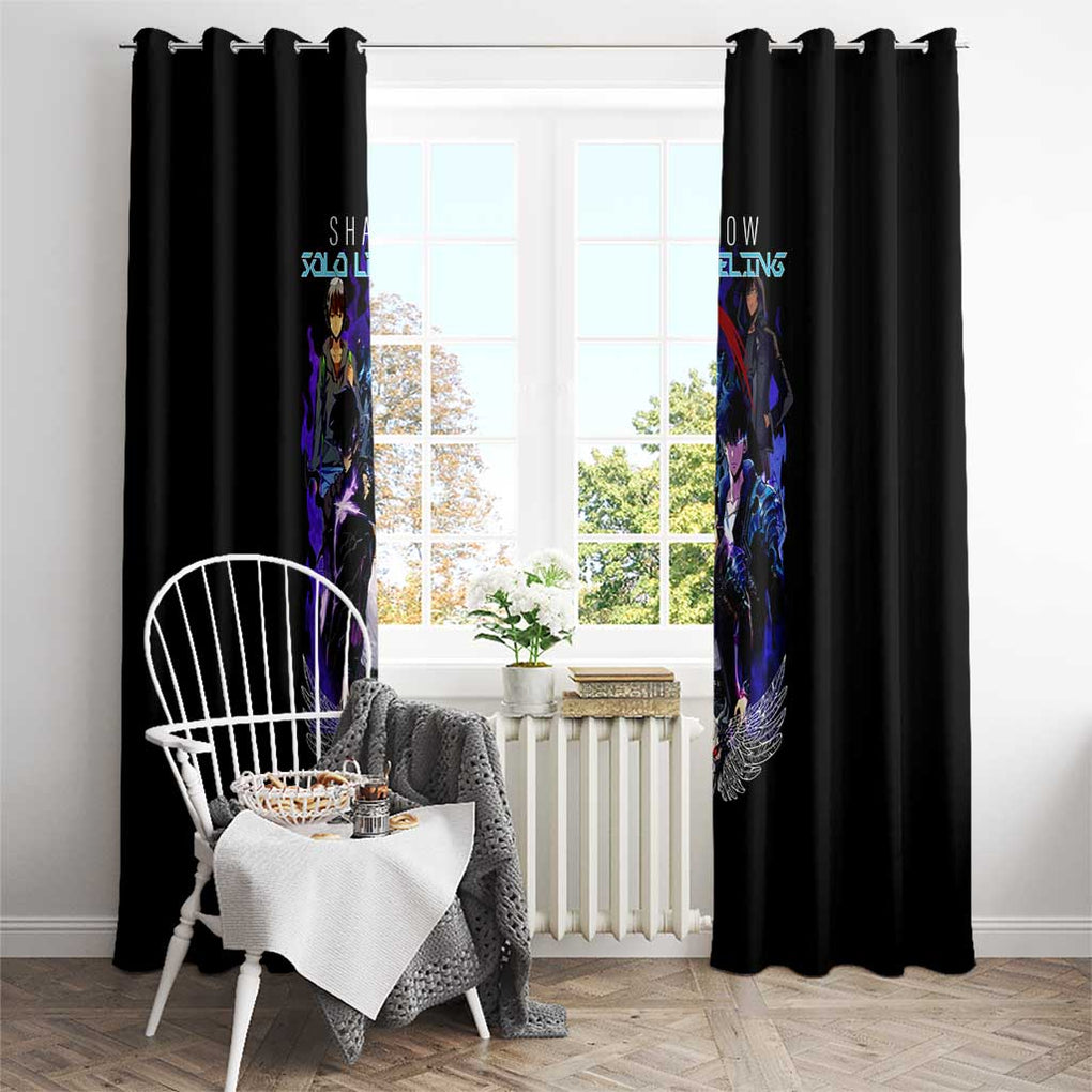 Sung Jin Woo V2 Solo Leveling Window Curtain Anime Style