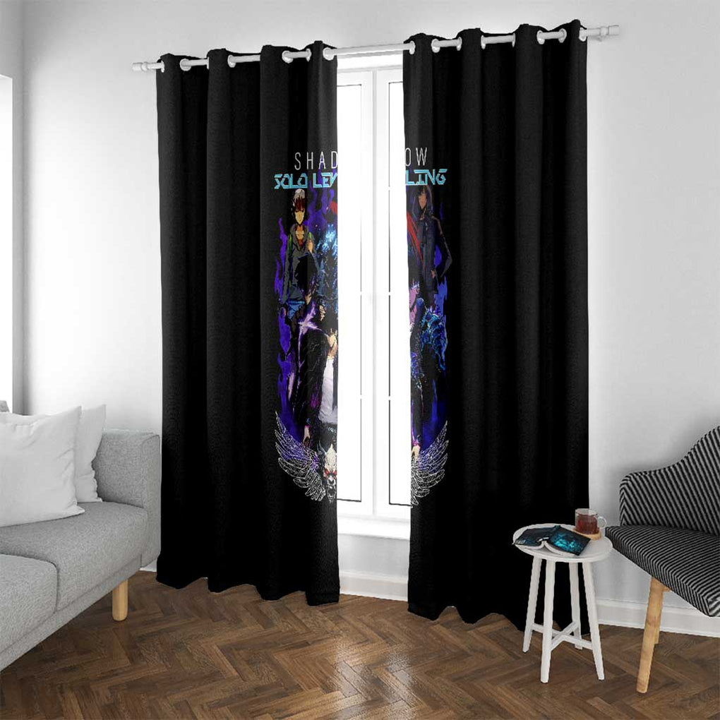 Sung Jin Woo V2 Solo Leveling Window Curtain Anime Style