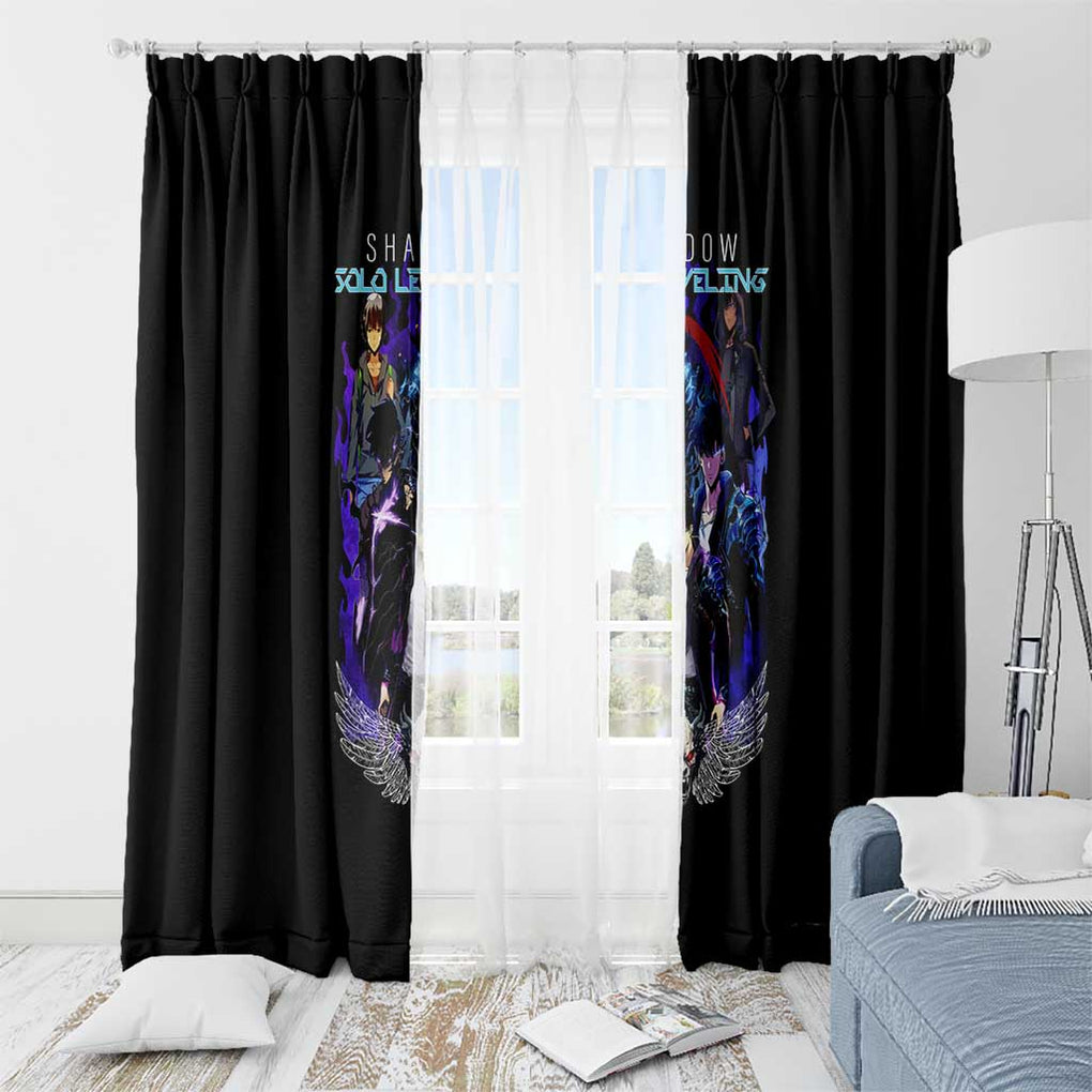 Sung Jin Woo V2 Solo Leveling Window Curtain Anime Style