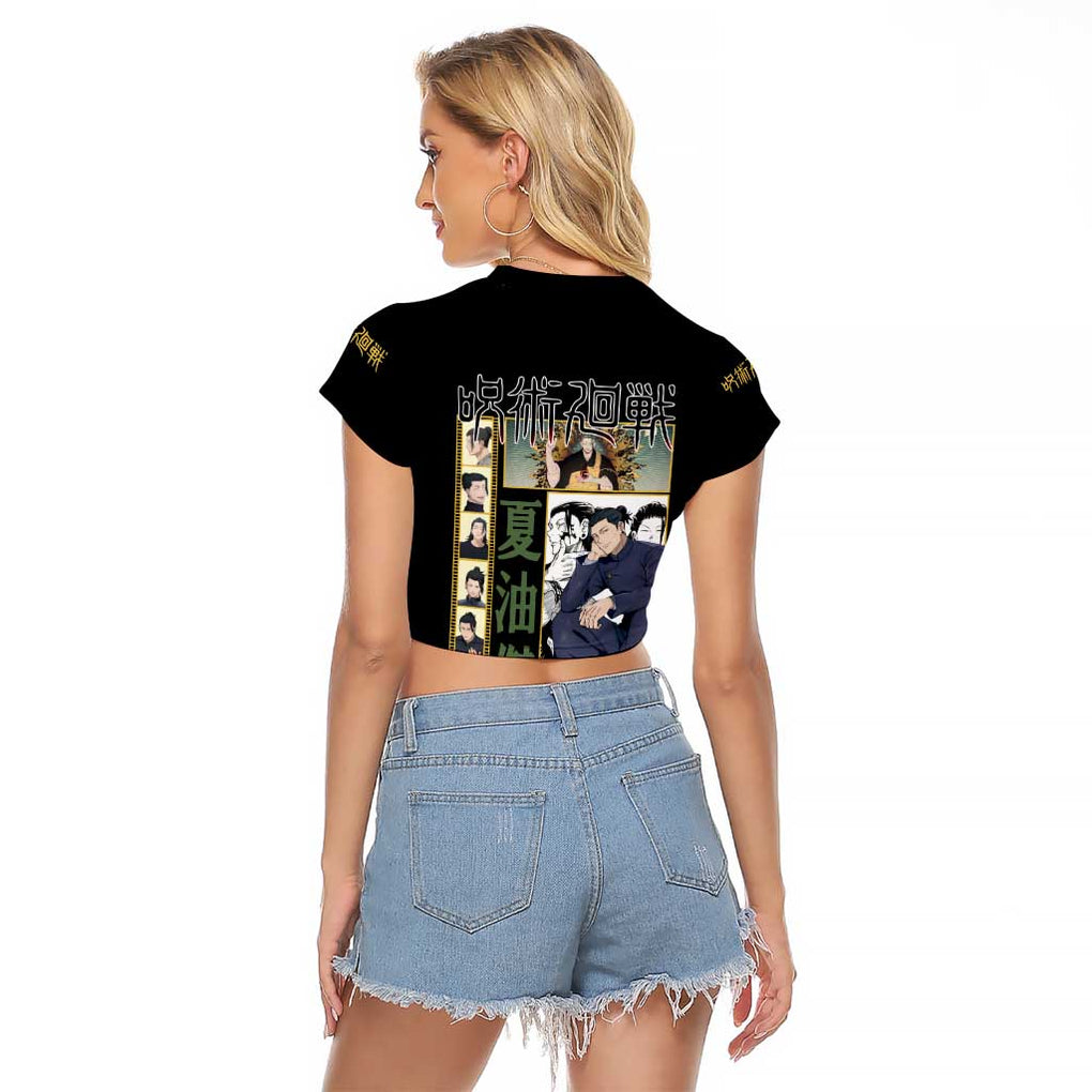 Suguru Geto Jujutsu Kaisen Raglan Cropped T Shirt Japan Anime Style