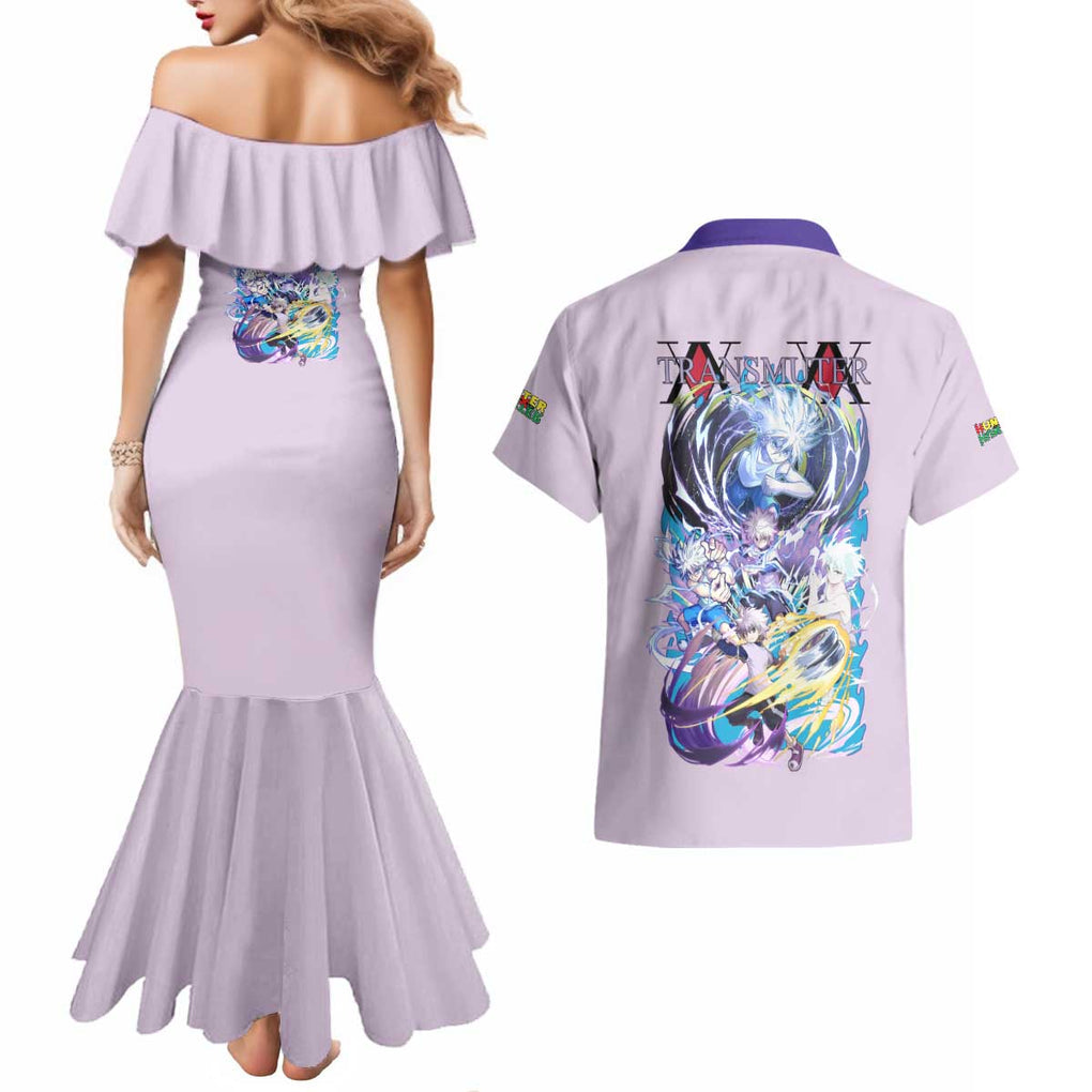 Killua Zoldyck V4 Hunter x Hunter Couples Matching Mermaid Dress and Hawaiian Shirt Anime Style
