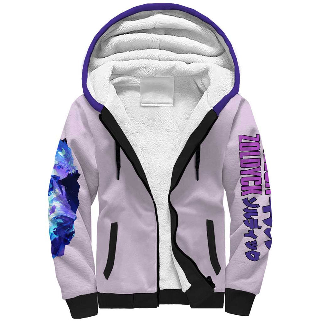 Killua Zoldyck V4 Hunter x Hunter Sherpa Hoodie Anime Style