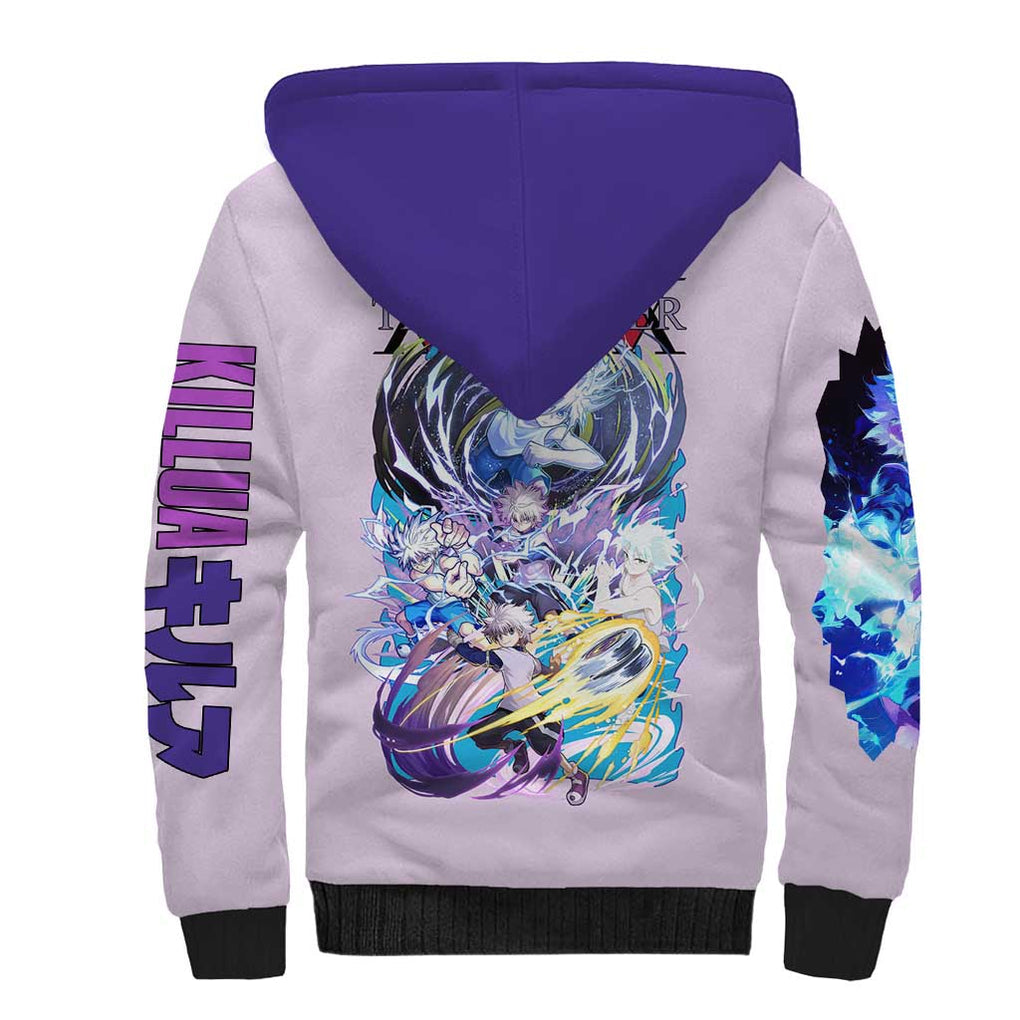 Killua Zoldyck V4 Hunter x Hunter Sherpa Hoodie Anime Style