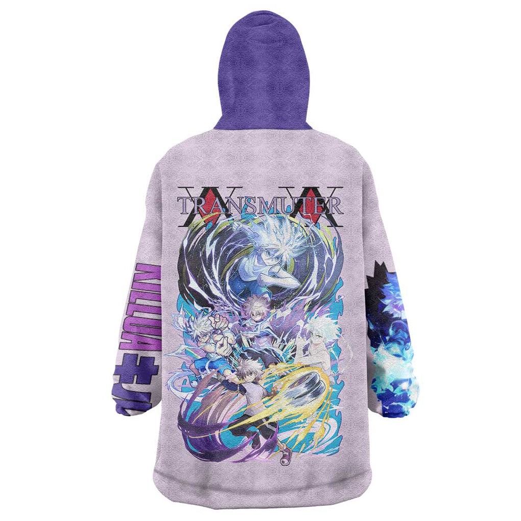 Killua Zoldyck V4 Hunter x Hunter Wearable Blanket Hoodie Anime Style