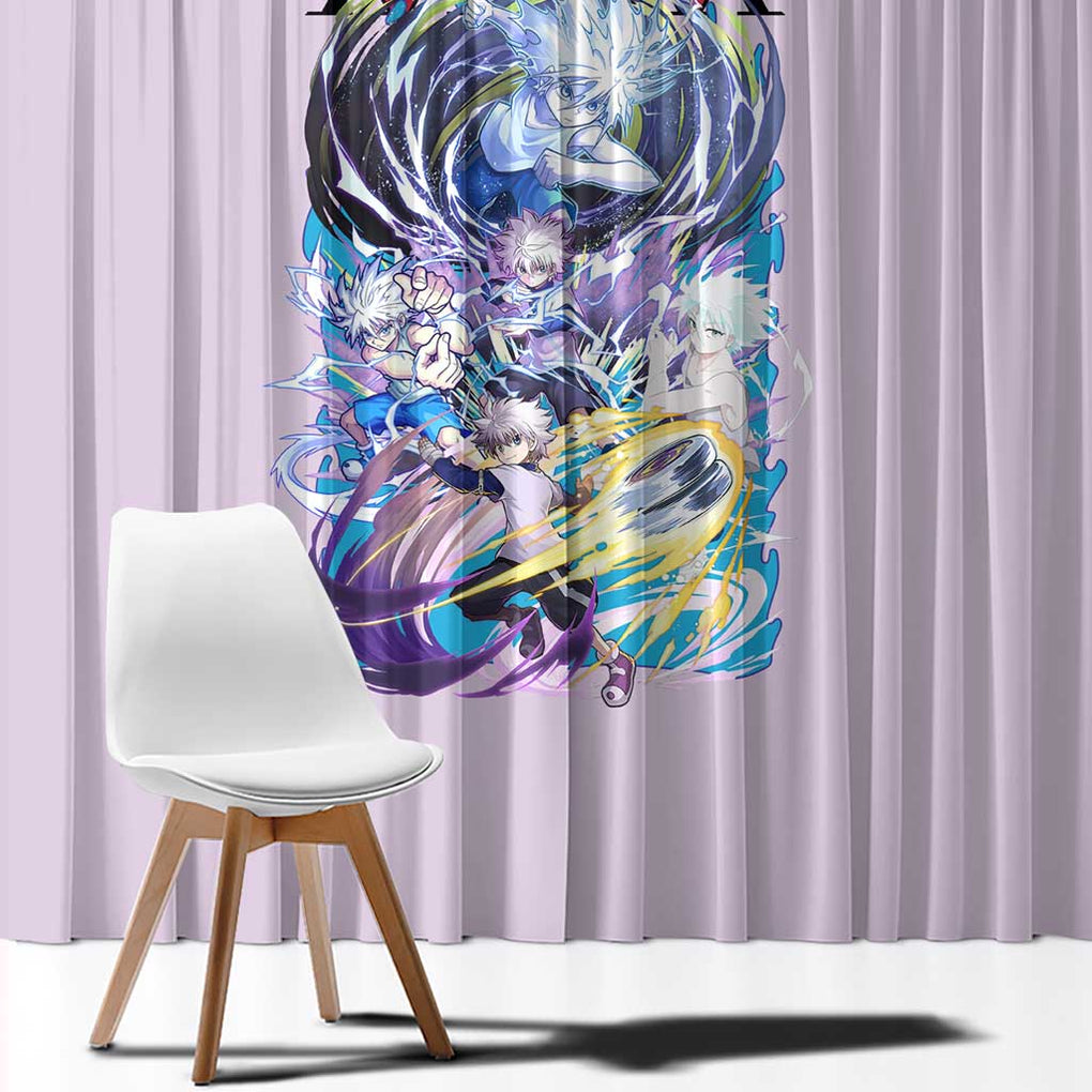 Killua Zoldyck V4 Hunter x Hunter Window Curtain Anime Style
