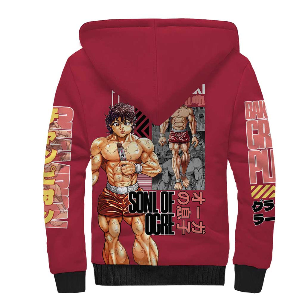 Baki Hanma Baki Sherpa Hoodie Anime Style