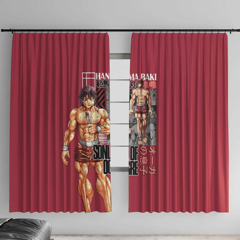 Baki Hanma Baki Window Curtain Anime Style