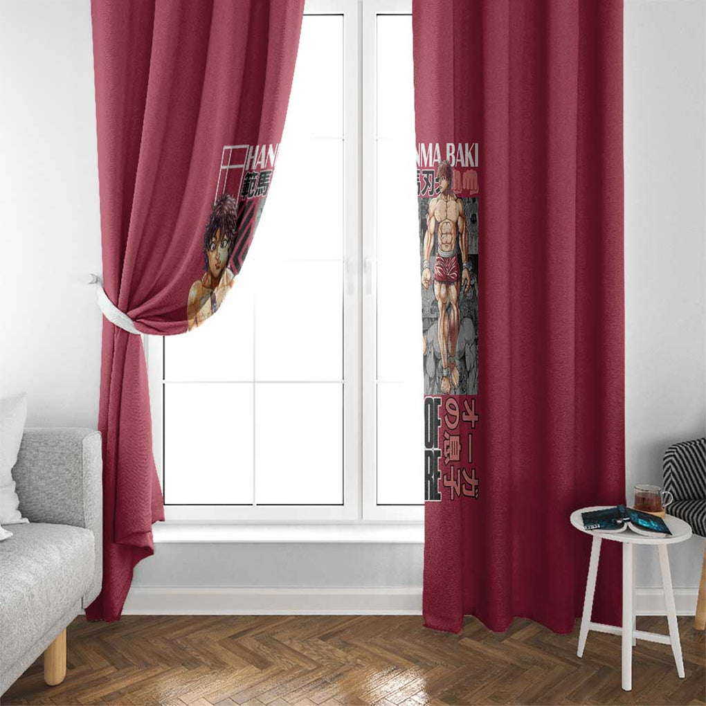 Baki Hanma Baki Window Curtain Anime Style