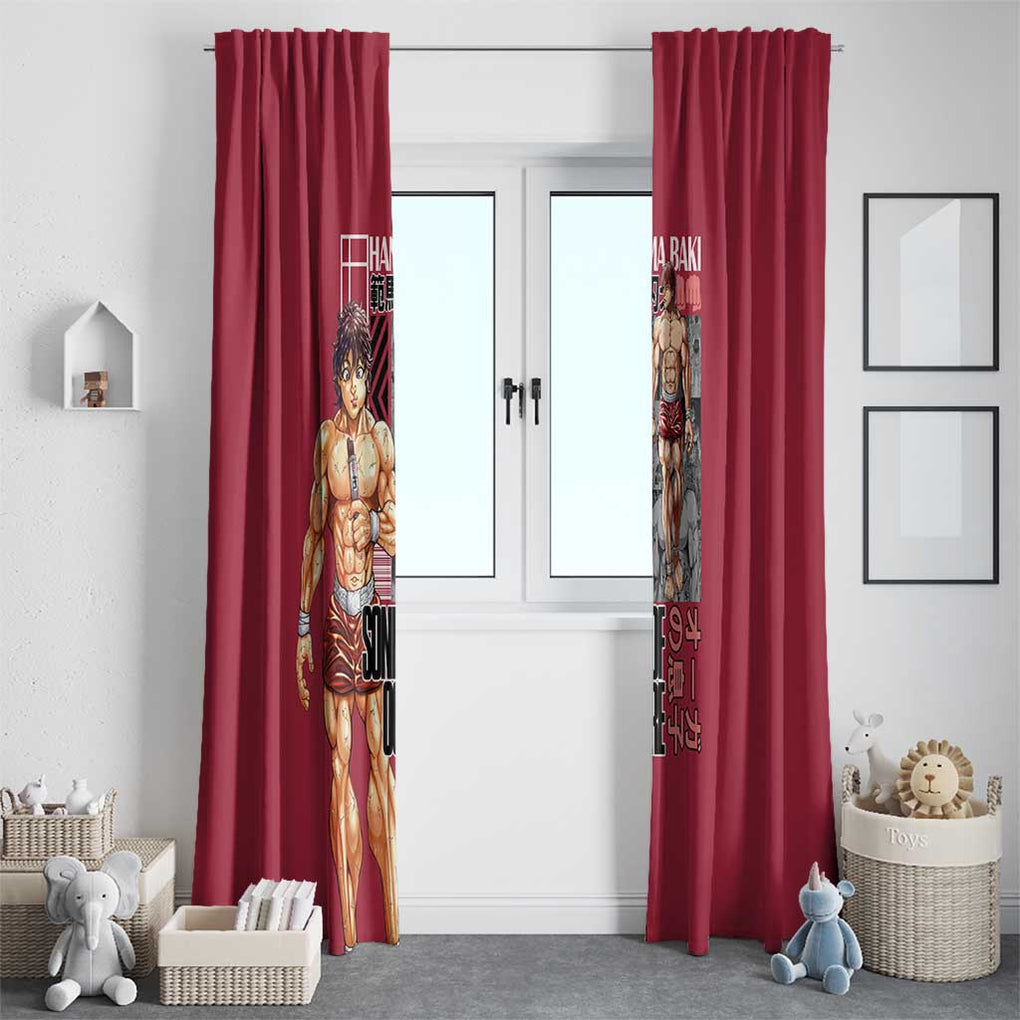Baki Hanma Baki Window Curtain Anime Style