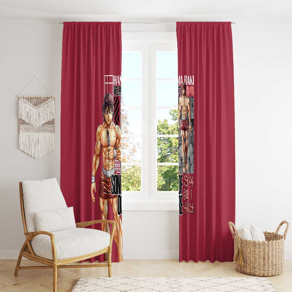 Baki Hanma Baki Window Curtain Anime Style
