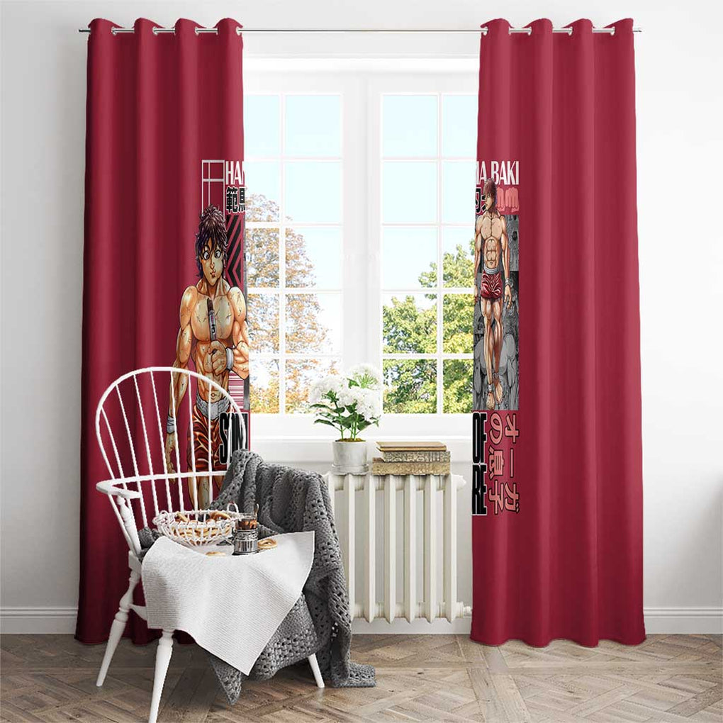 Baki Hanma Baki Window Curtain Anime Style