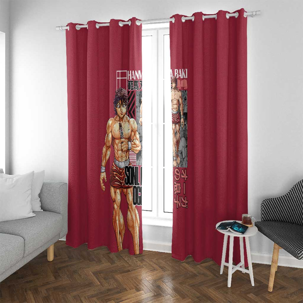 Baki Hanma Baki Window Curtain Anime Style