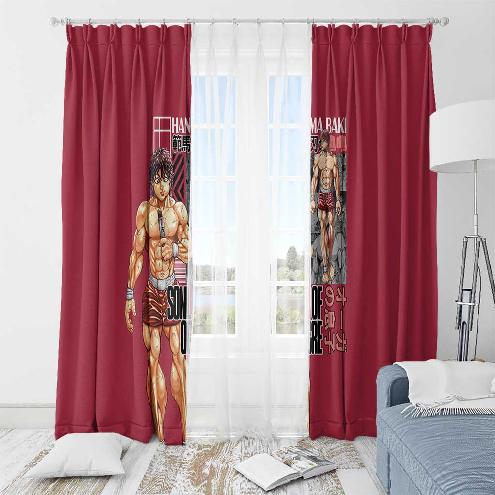 Baki Hanma Baki Window Curtain Anime Style