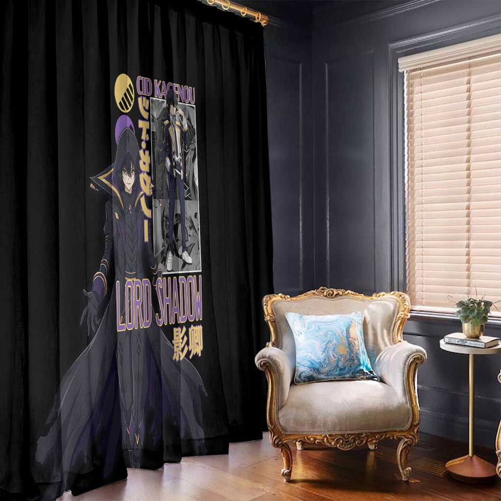 Cid Kageno The Eminence in Shadow Window Curtain Anime Style