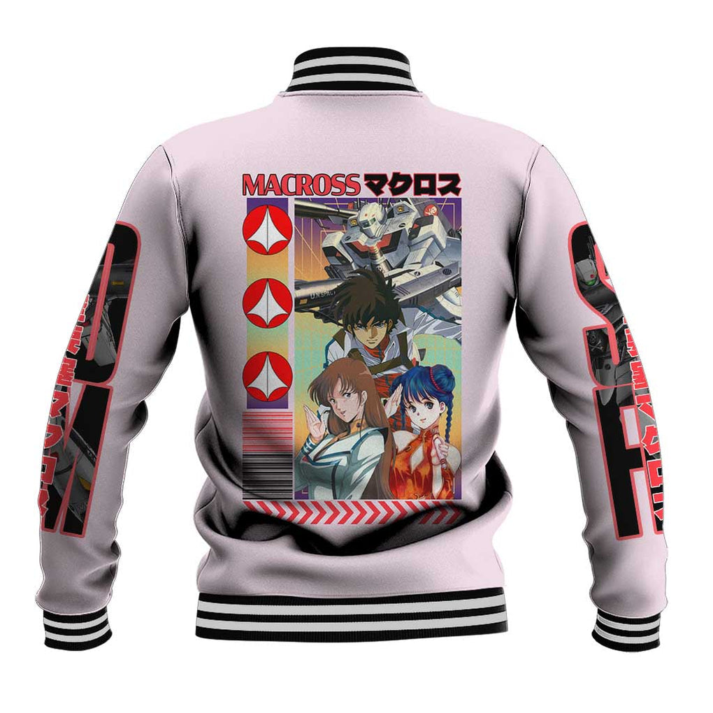 Super Dimension Fortress Macross Baseball Jacket Anime Style