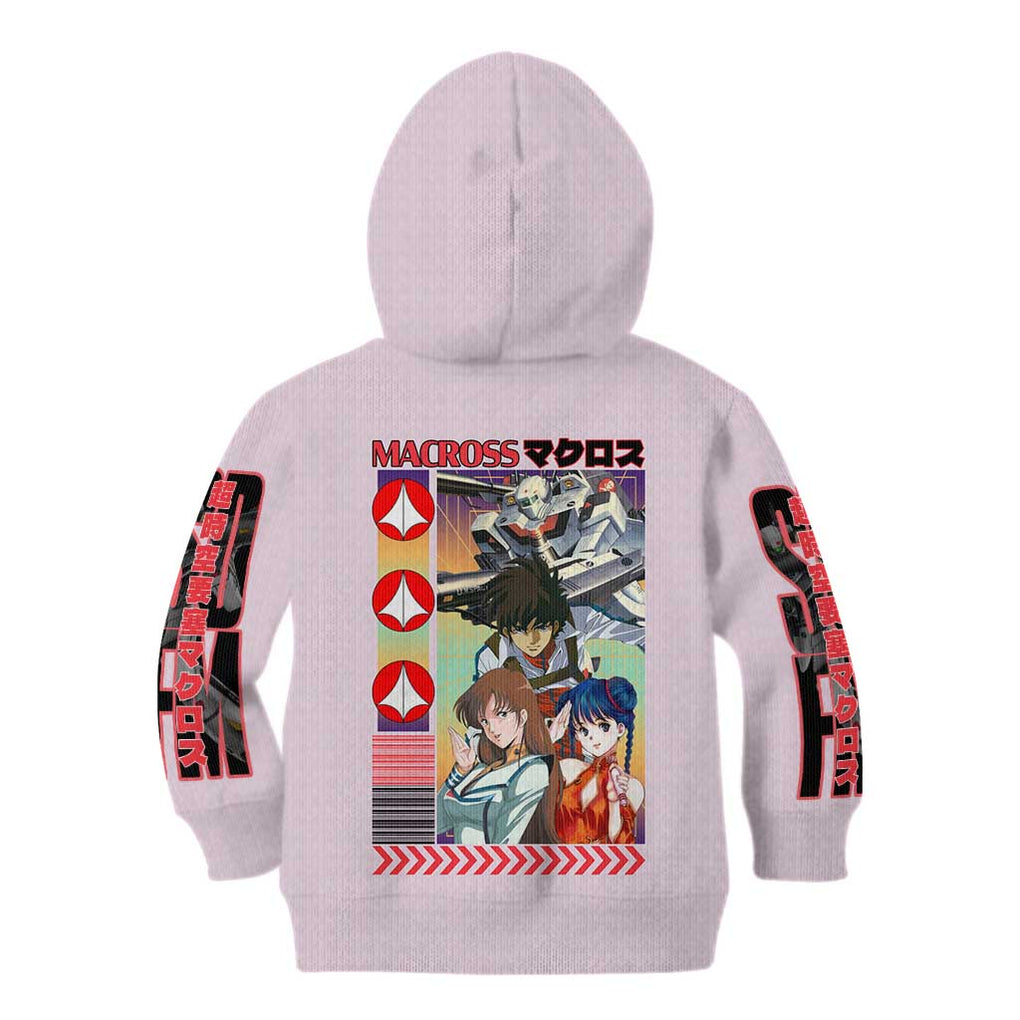 Super Dimension Fortress Macross Kid Hoodie Anime Style