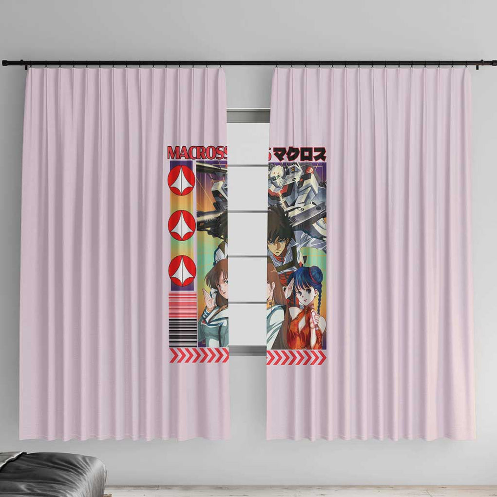 Super Dimension Fortress Macross Window Curtain Anime Style
