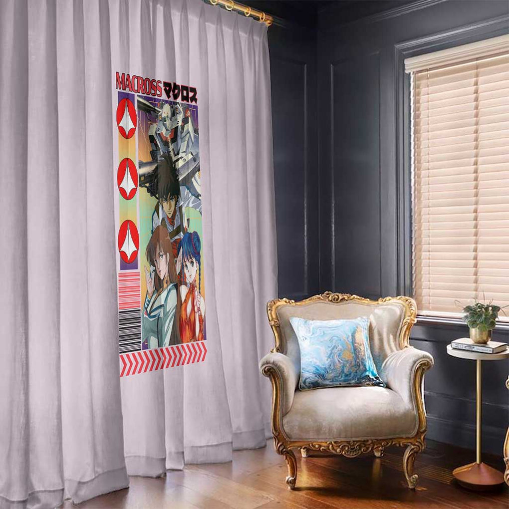 Super Dimension Fortress Macross Window Curtain Anime Style