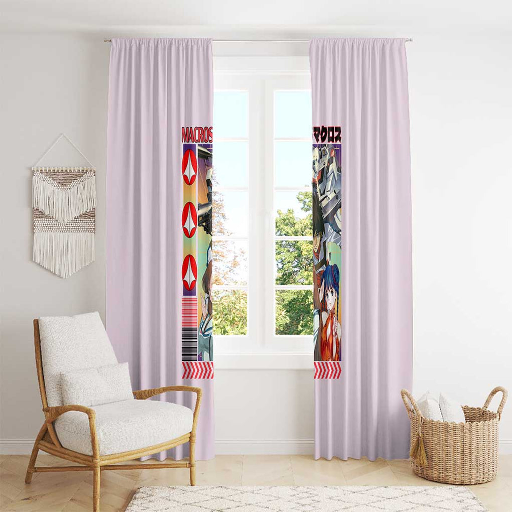 Super Dimension Fortress Macross Window Curtain Anime Style