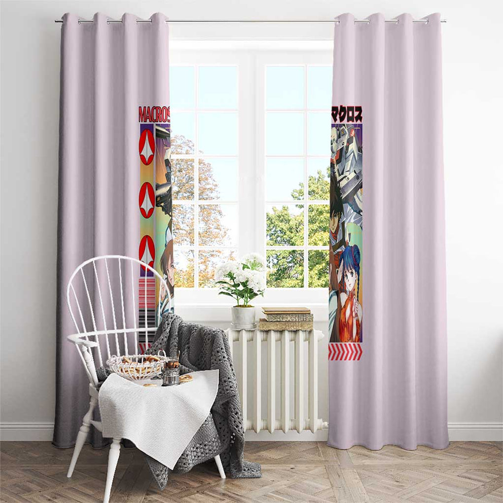 Super Dimension Fortress Macross Window Curtain Anime Style
