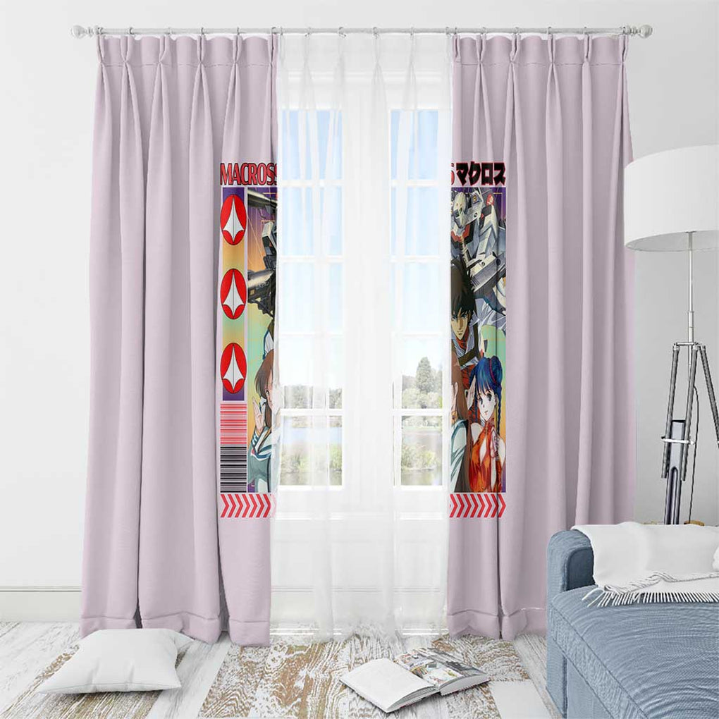 Super Dimension Fortress Macross Window Curtain Anime Style