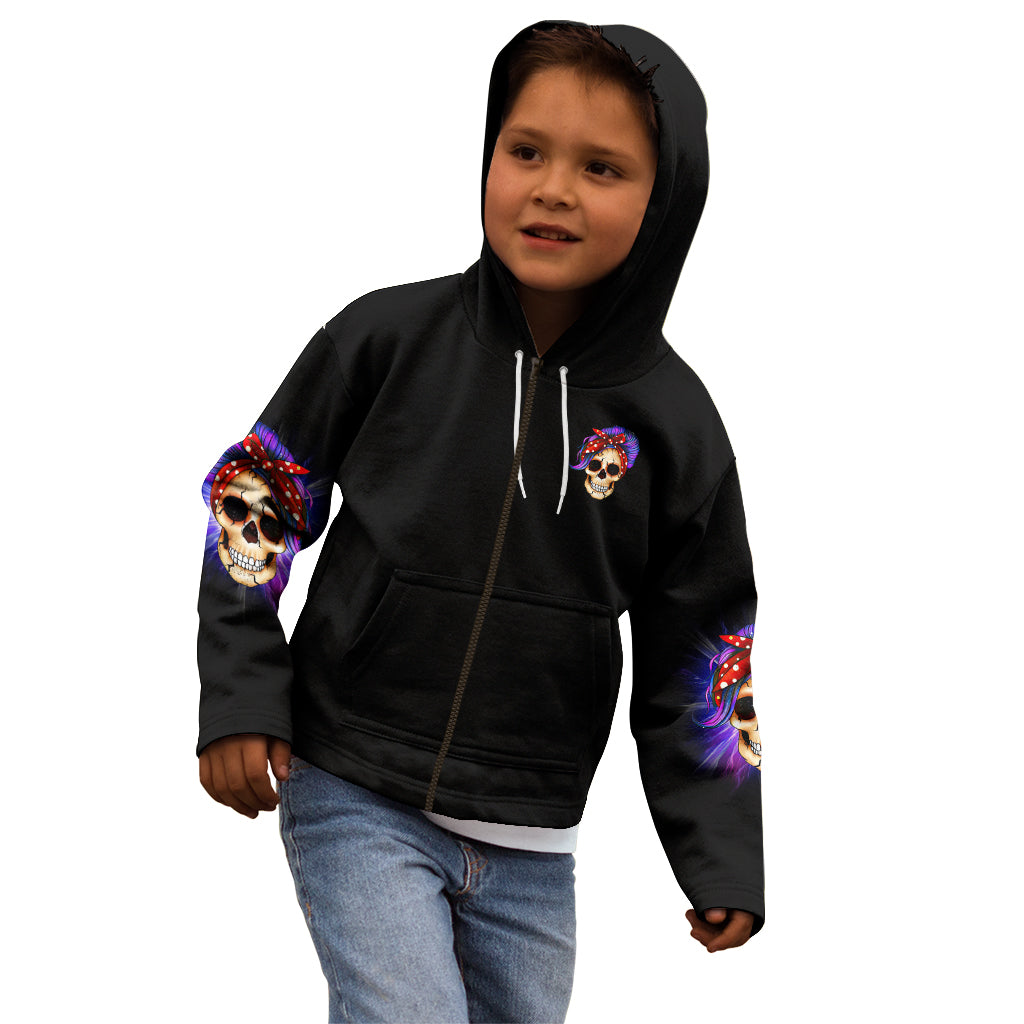 but-did-you-die-mom-life-purple-messy-bun-kid-hoodie