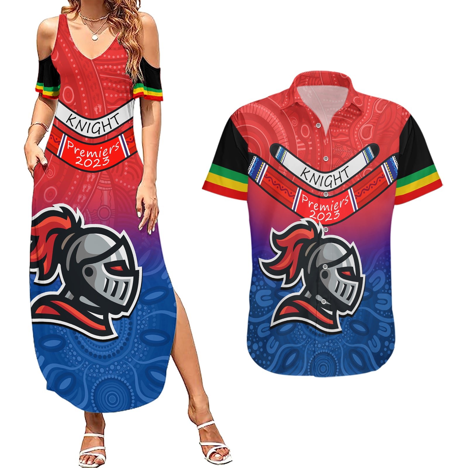 warning-kinda-crazy-messy-bun-skull-couples-matching-summer-maxi-dress-and-hawaiian-shirt