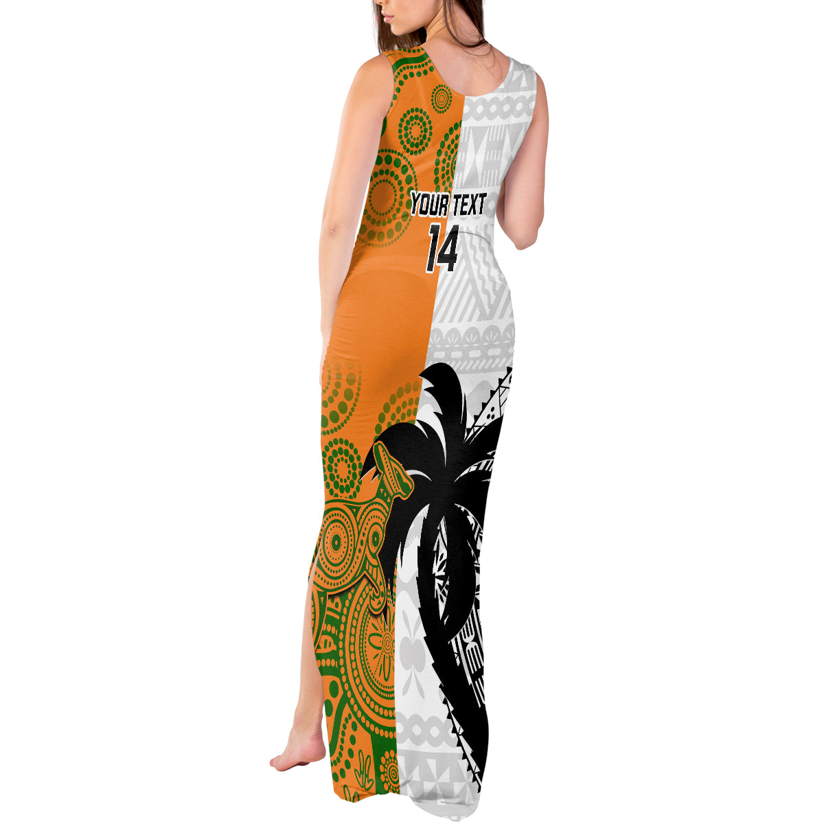 warning-kinda-crazy-messy-bun-skull-tank-maxi-dress