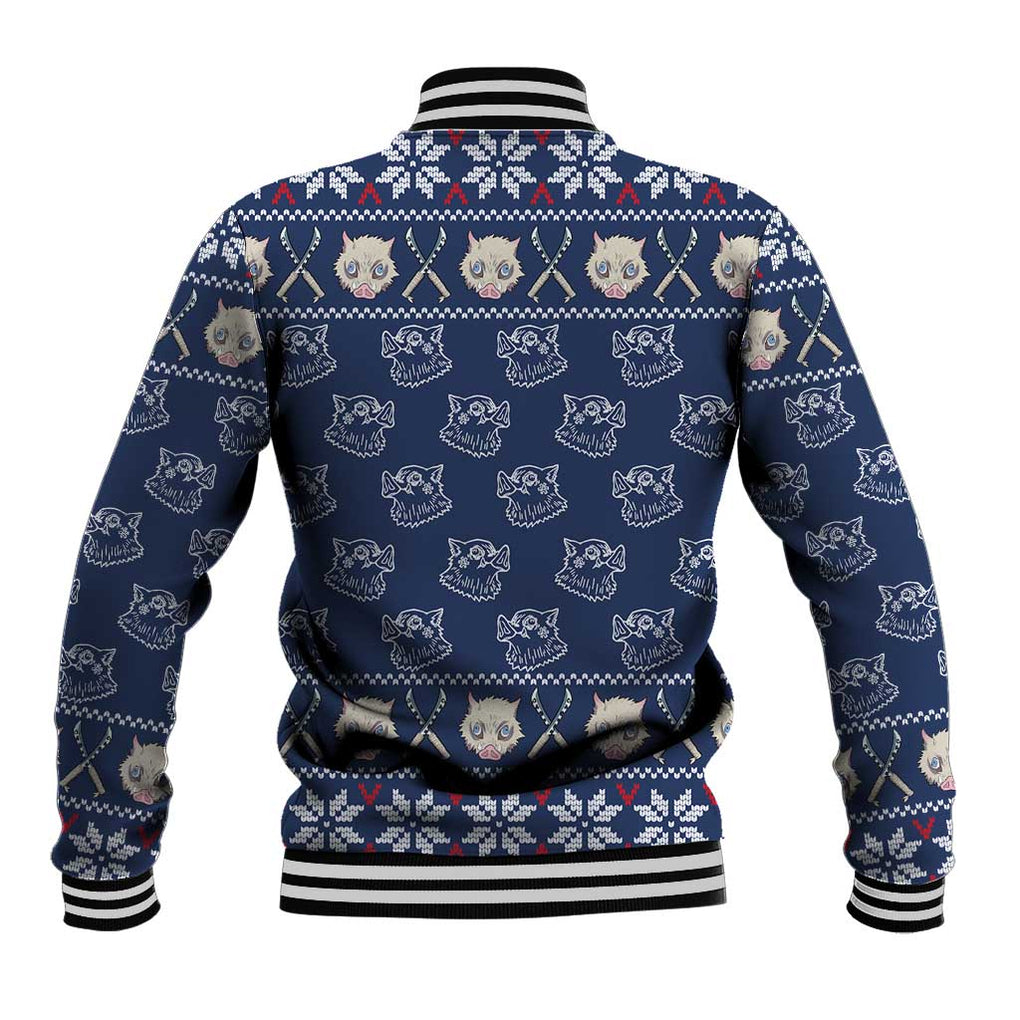 Inosuke - Demon Slayer Baseball Jacket Anime Mix Christmas Style