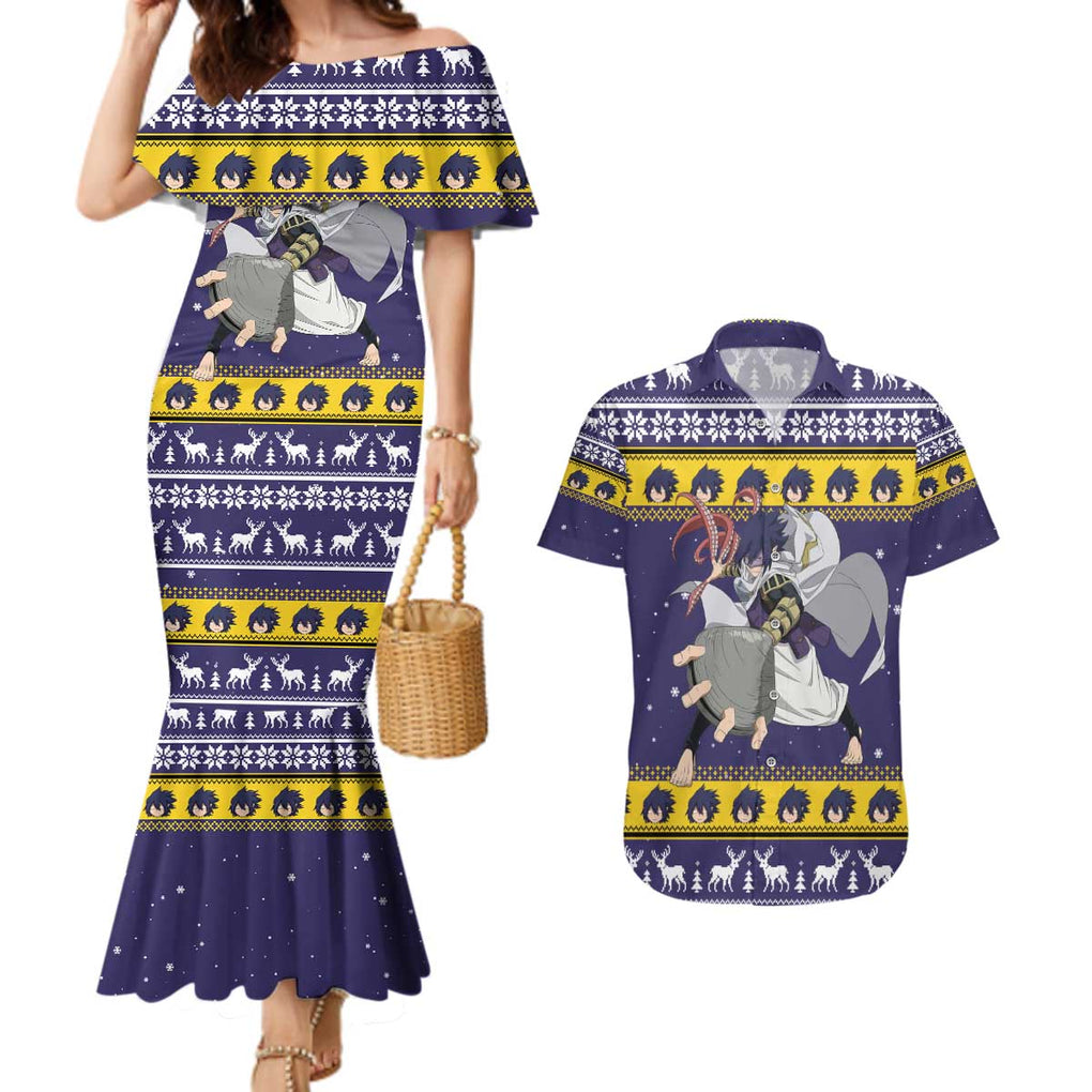 Suneater - My Hero Academia Couples Matching Mermaid Dress and Hawaiian Shirt Anime Mix Christmas Style