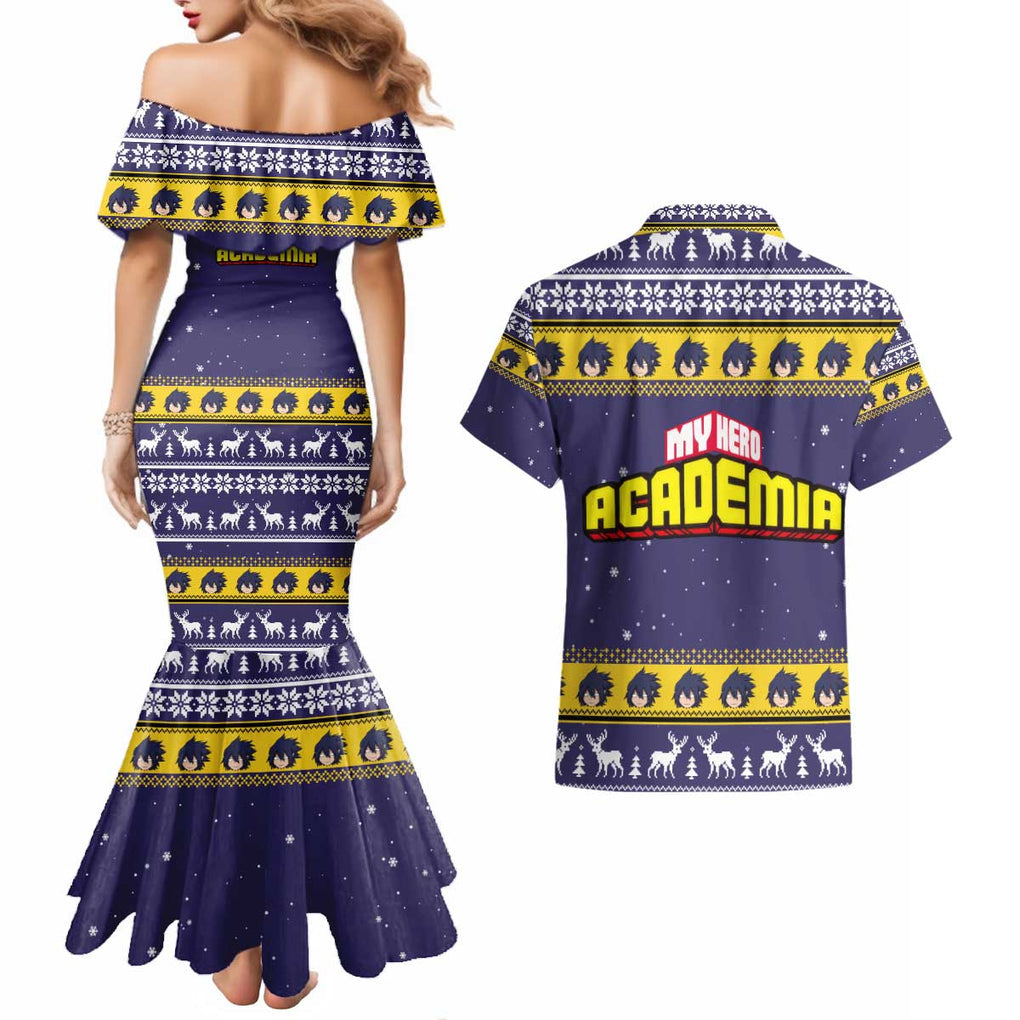 Suneater - My Hero Academia Couples Matching Mermaid Dress and Hawaiian Shirt Anime Mix Christmas Style