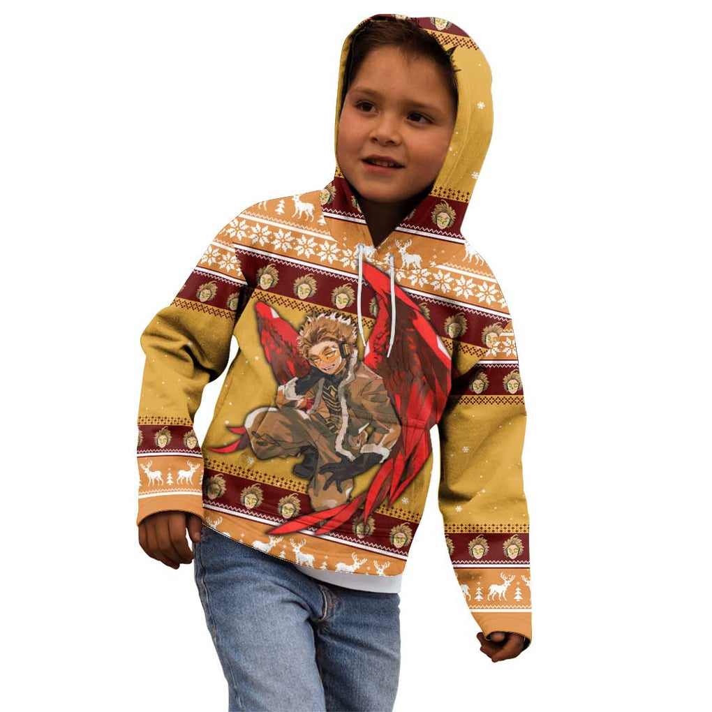 Hawks - My Hero Academia Kid Hoodie Anime Mix Christmas Style