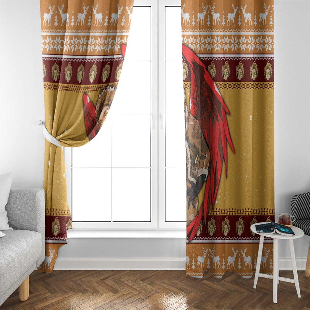 Hawks - My Hero Academia Window Curtain Anime Mix Christmas Style
