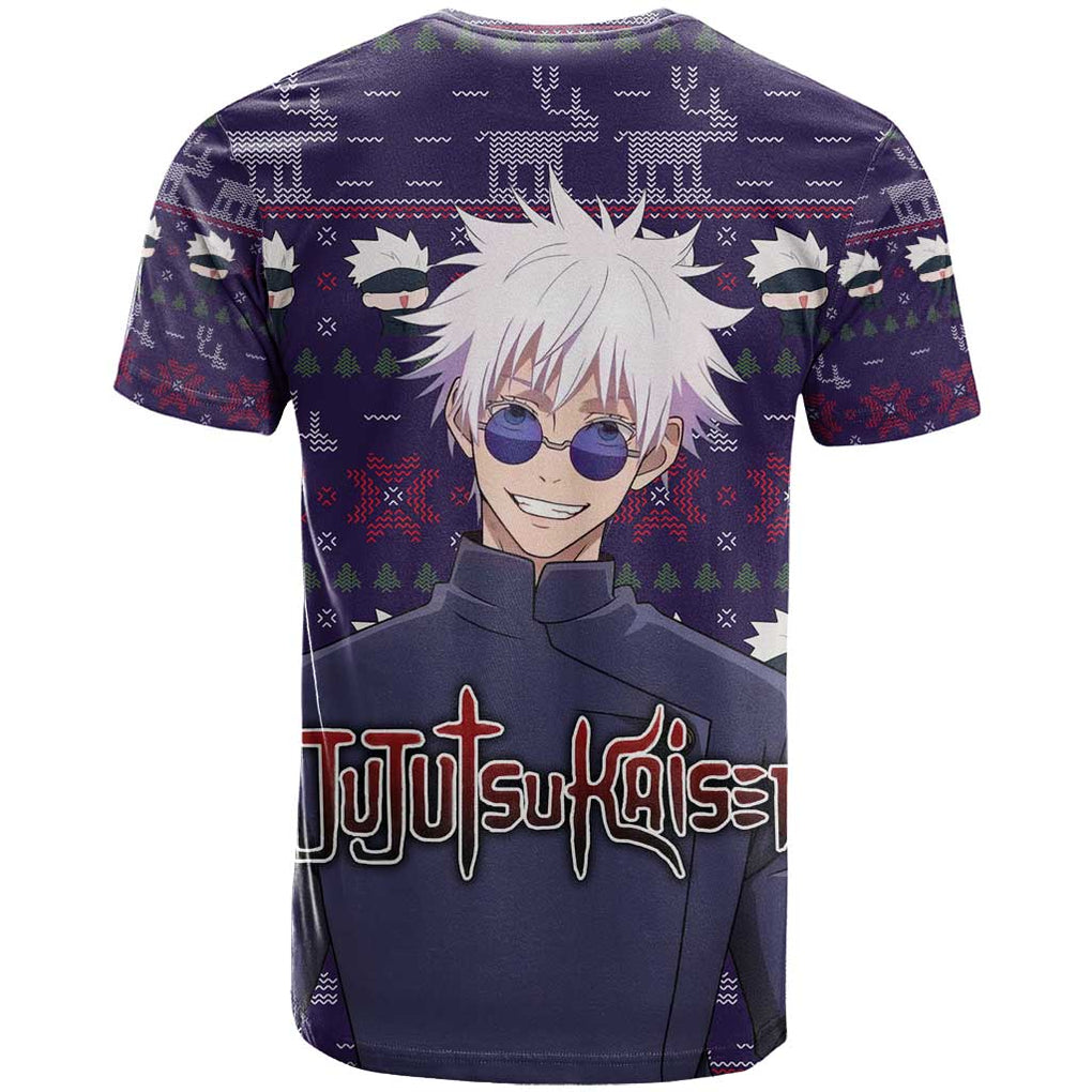 Gojo Satoru Ugly Christmas - Jujutsu Kaisen T Shirt Anime Mix Christmas Style