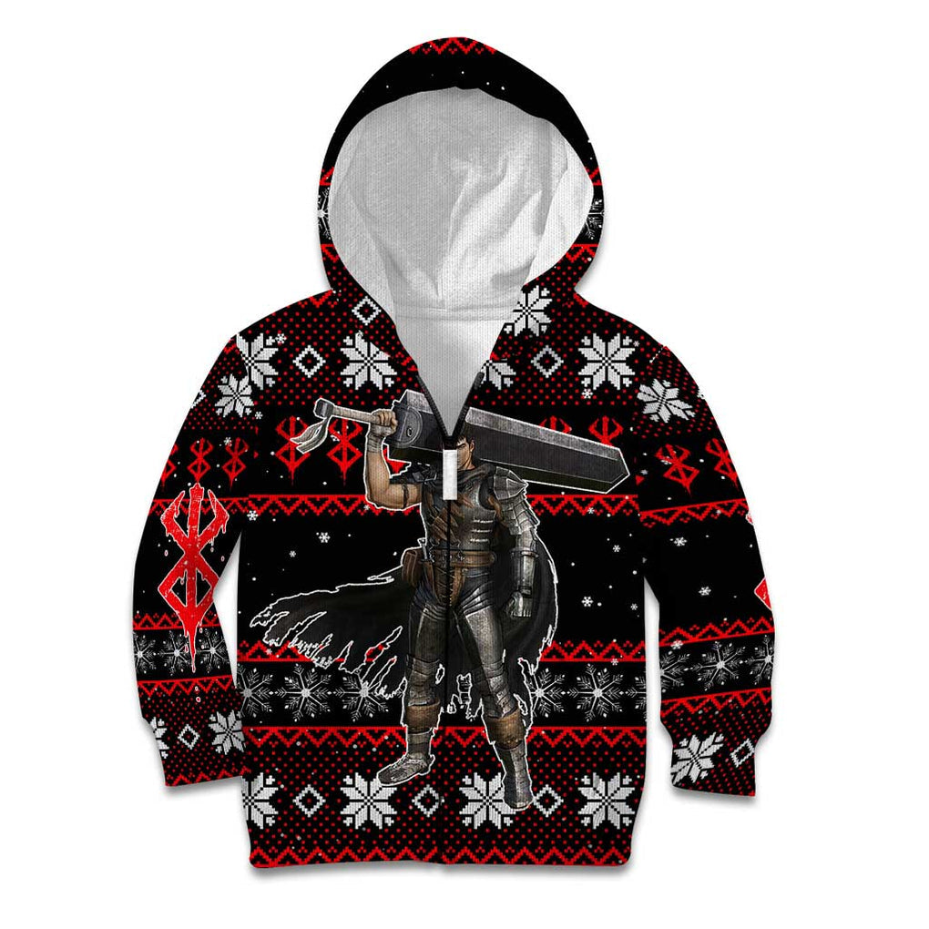 Guts - Berserk Kid Hoodie Anime Mix Christmas Style