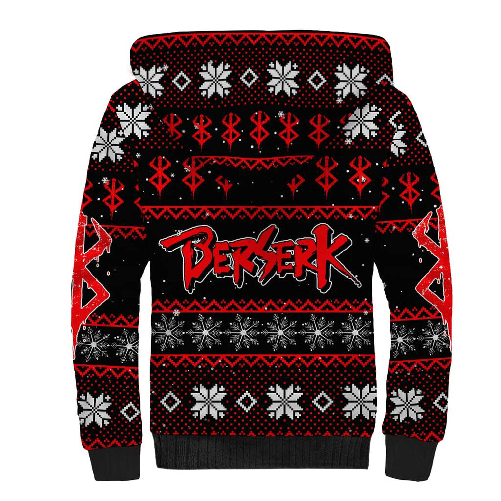 Guts - Berserk Sherpa Hoodie Anime Mix Christmas Style