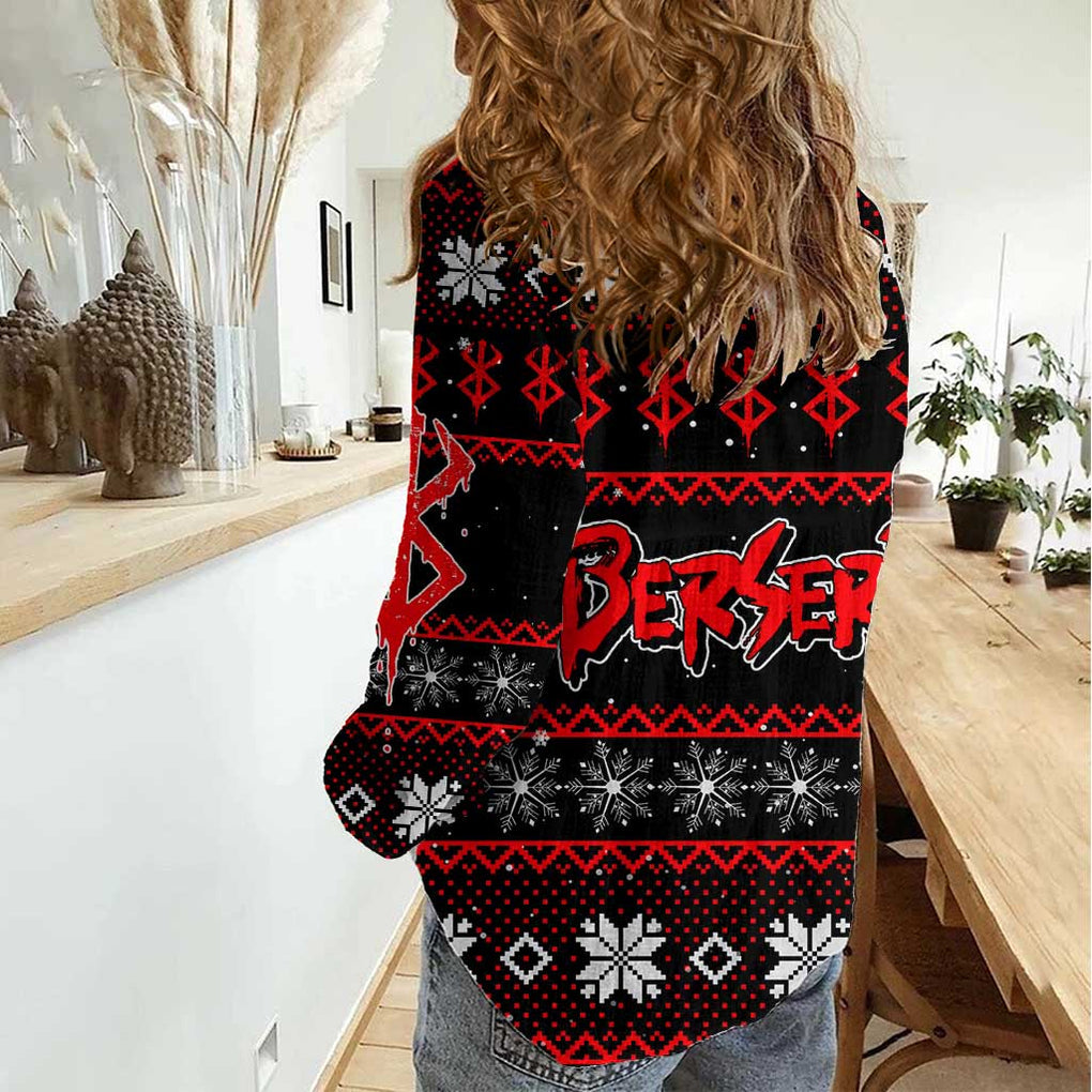 Guts - Berserk Women Casual Shirt Anime Mix Christmas Style