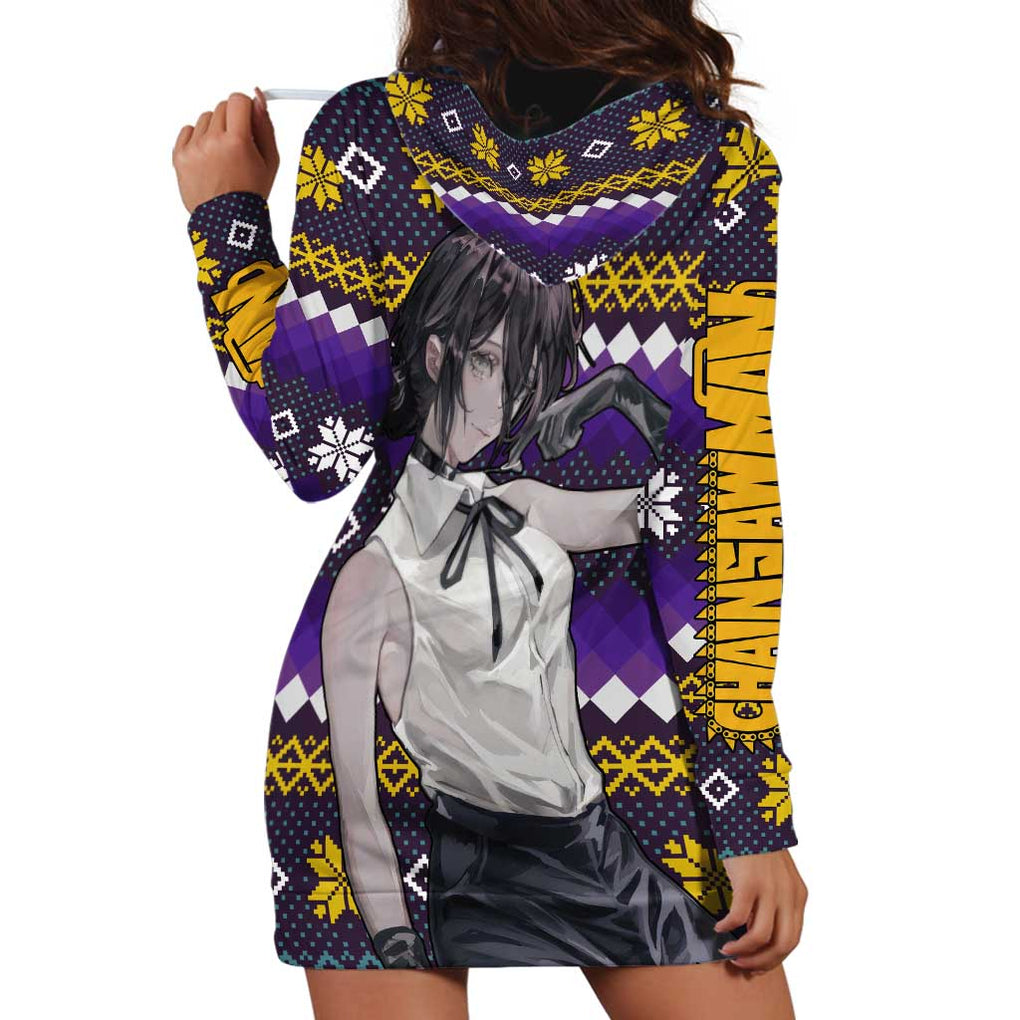 Zere - Chainsaw Man Hoodie Dress Anime Mix Christmas Style