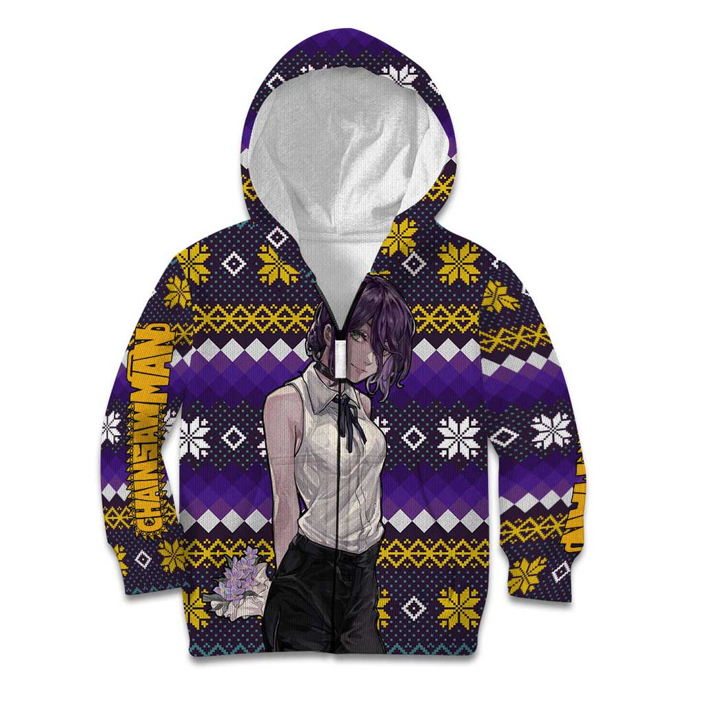 Zere - Chainsaw Man Kid Hoodie Anime Mix Christmas Style