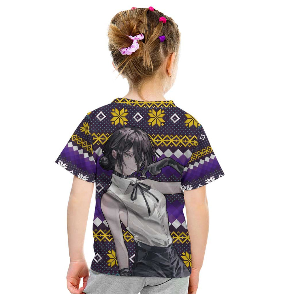 Zere - Chainsaw Man Kid T Shirt Anime Mix Christmas Style