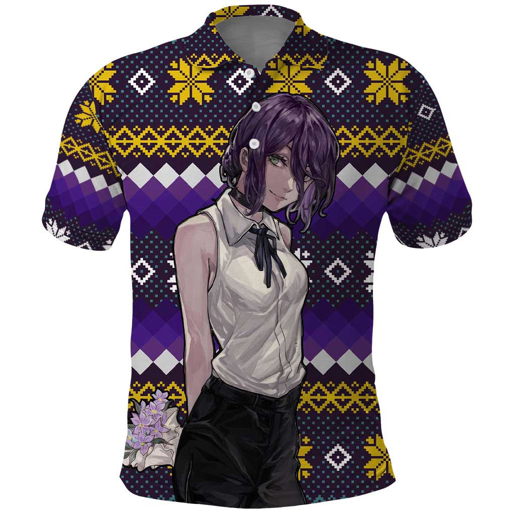 Zere - Chainsaw Man Polo Shirt Anime Mix Christmas Style