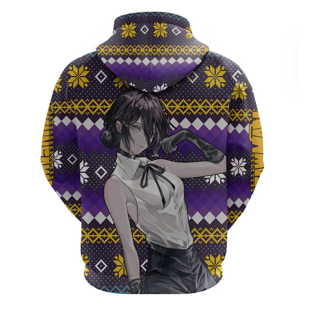 Zere - Chainsaw Man Zip Hoodie Anime Mix Christmas Style