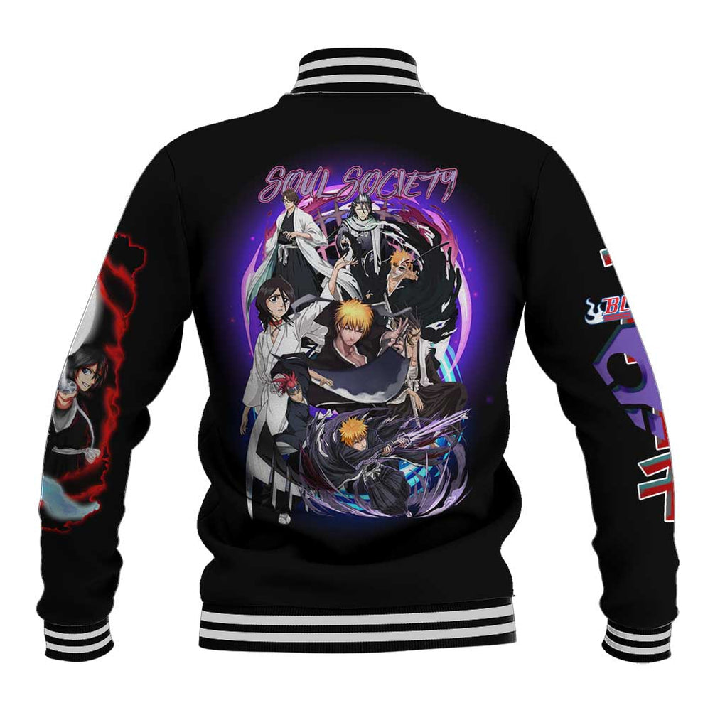 Soul Society Rescue Arc Bleach Baseball Jacket Japan Anime Style