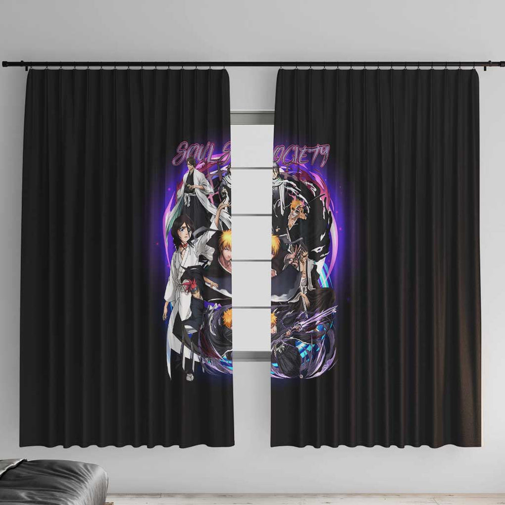 Soul Society Rescue Arc Bleach Window Curtain Japan Anime Style